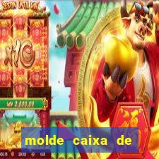 molde caixa de baralho png